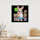 🐰📚 Librarian-in-Training Star – Rabbit Edition Poster (Küche)