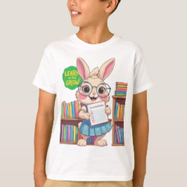 🐰📚 Librarian-in-Training Star – Rabbit Edition T-Shirt