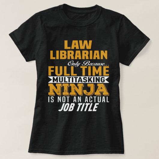 Librarian Law T-Shirt (Design vorne)