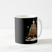 Librarian Library Tree Weihnachtsbuch Lover Reader Kaffeetasse (VorderseiteRechts)