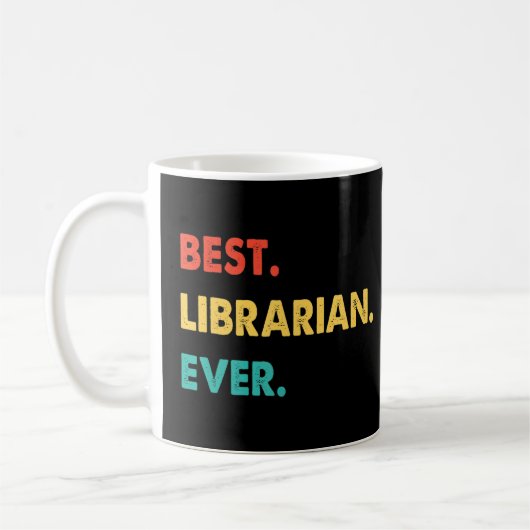 Librarian Professionelle Retro Beste Bibliothekari Kaffeetasse (Links)