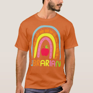 Librarian Rainbow Bookworm Librarian Book Lover T-Shirt