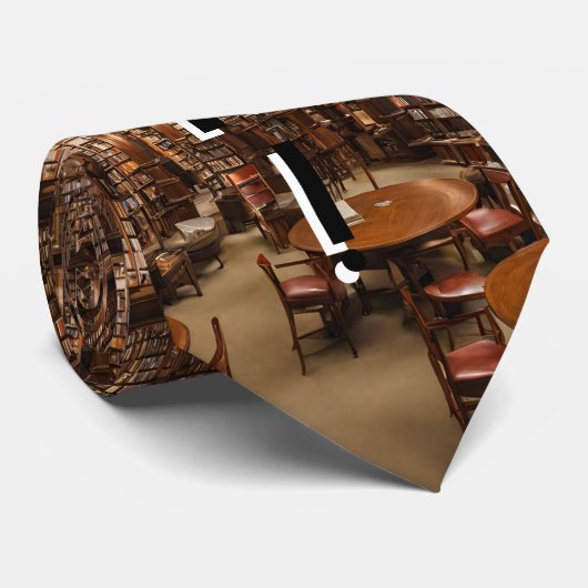 Librarian Shush, sei ruhig in der Bibliothek Krawatte (Gerollt)