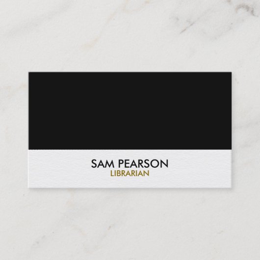 Librarian Simple Visitenkarte (Vorderseite)