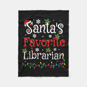Librarian Xmas Weihnachtslieder Christma Fleecedecke