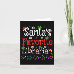 Librarian Xmas Weihnachtslieder Christma Karte