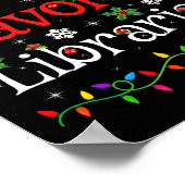 Librarian Xmas Weihnachtslieder Christma Poster (Ecke)