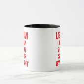Librarian Zombie Joke Tasse (Zentrum)