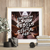 Librarians Punk Rebels Zitat Poster