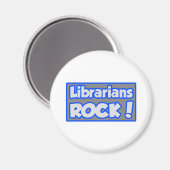 Librarians Rock! Magnet (Vorderseite/Rückseite)