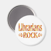 Librarians Rock Magnet (Vorderseite/Rückseite)