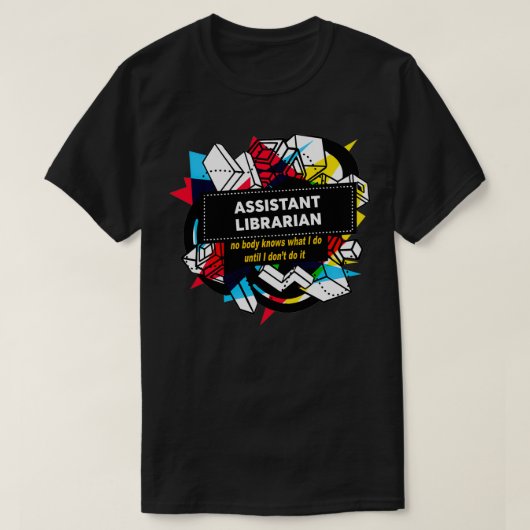 LIBRARISCH-ASSISTENT 4 T-Shirt (Design vorne)