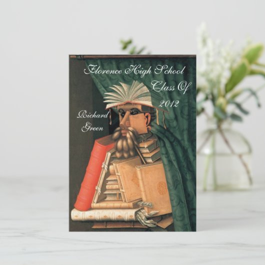 LIBRARISCHER ABSCHLUSS PARCHMENT WAX SIEGEL MONOGR EINLADUNG (Stehend Vorderseite)