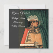 LIBRARISCHER ABSCHLUSS PARCHMENT WAX SIEGEL MONOGR EINLADUNG (Vorderseite)