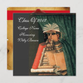 LIBRARISCHER ABSCHLUSS PARCHMENT WAX SIEGEL MONOGR EINLADUNG (Vorne/Hinten)