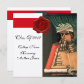 LIBRARISCHER ABSCHLUSS PARCHMENT WAX SIEGEL MONOGR EINLADUNG (Vorne/Hinten)