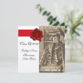 LIBRARISCHER ABSCHLUSS PARCHMENT WAX SIEGEL MONOGR EINLADUNG (Stehend Vorderseite)