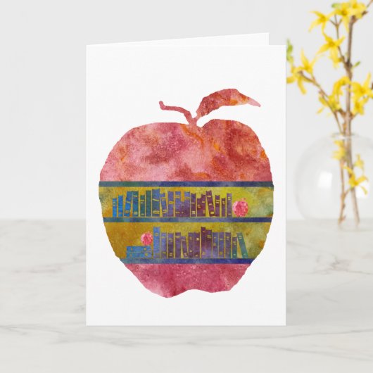 Library Apple Karte (Gelbe Blume)