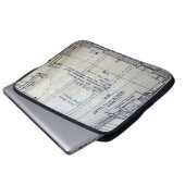 Library Blueprint Laptop-Hülle Laptopschutzhülle (Vorne Knopf)