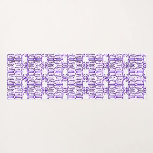 Library Book Pattern  Yogamatte (Rückseite (Horizontal))