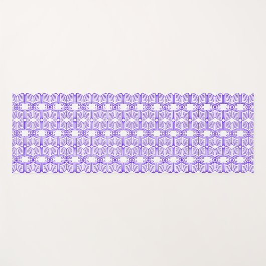 Library Book Pattern  Yogamatte (Vorderseite (Horizontal))