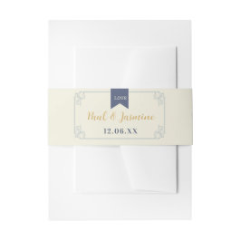 Library Book Wedding Cutlery Band Cream