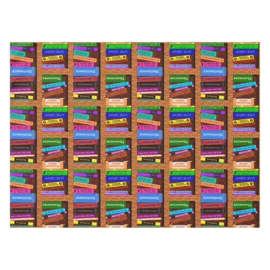 Library Bookshelf Pattern Readers Book Signing Tischdecke (Vorderseite (Horizontal))