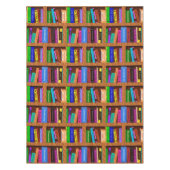 Library Bookshelf Pattern Readers Book Signing Tischdecke (Vorderseite)