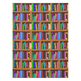 Library Bookshelf Pattern Readers Book Signing Tischdecke
