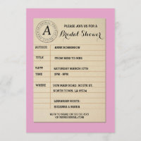 Library Card Book Brautparty Book Book Party Einla