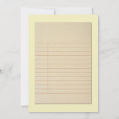 Library Card Book Brautparty Book Party Einladung (Rückseite)