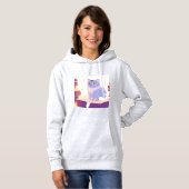 Library Cat Café Hoodie (Vorne ganz)