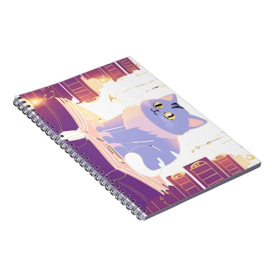 Library Cat Café Notizblock (Rechte Seite)