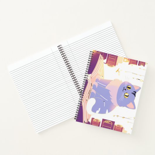 Library Cat Café Notizblock (Innenseite)