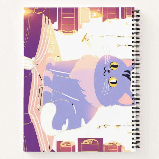 Library Cat Café Notizblock (Rückseite)