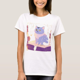 Library Cat Café T-Shirt