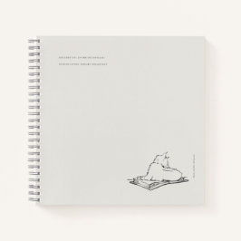 Library Cat- Naturalist Menagerie Archive  Notizblock