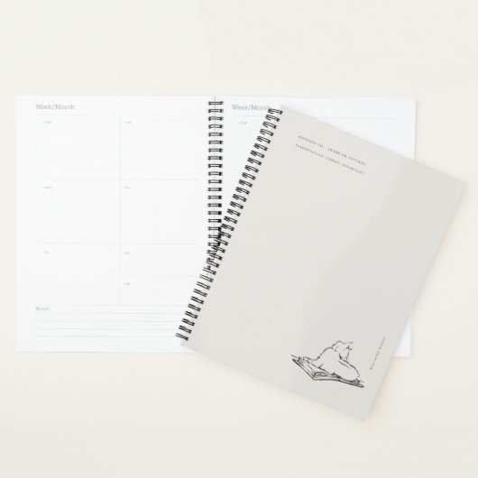 Library Cat- Naturalist Menagerie Archive  Planer (Anzeige)