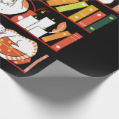 Library cats autumn colour version geschenkpapier (Ecke)