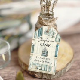 Library Chapter ONE Blue Boy Book 1st Birthday Geschenkanhänger