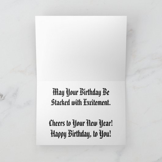 "Library Chruch Basement #2" Geburtskarte Karte (Innenseite)