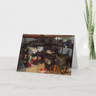 "Library Chruch Basement #2" Geburtstagskarte Karte