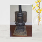 "Library Church Furnace" erhält Well Card Karte (Gelbe Blume)