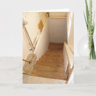 "Library Church Stairs" erhalten Well Card Karte