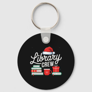 Library Crew Book Lovers Librarian Xmas Holiday Ch Schlüsselanhänger