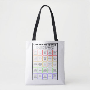 Library Diskurs Bingo Shirt Tote Bag Tasche