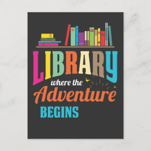 Library Fan - Buchliebhaber Bibliothekarischer Les Postkarte