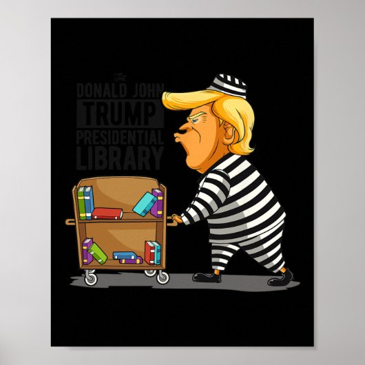 Library Funny Gray Clic Fit Poster (Vorne)