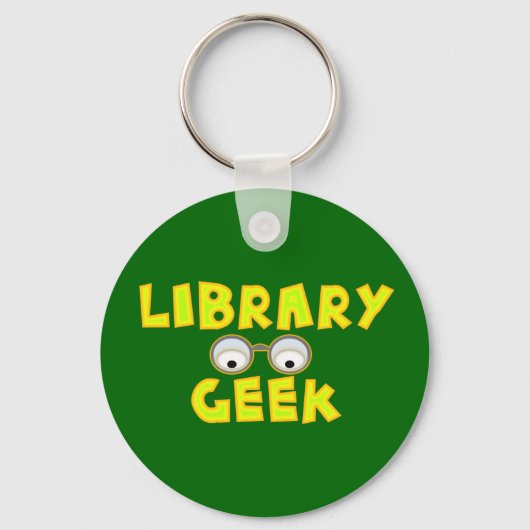 Library Geek Schlüsselanhänger (Vorderseite)