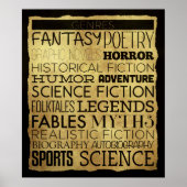 Library Gene Klassenzimmer Poster (Vorne)